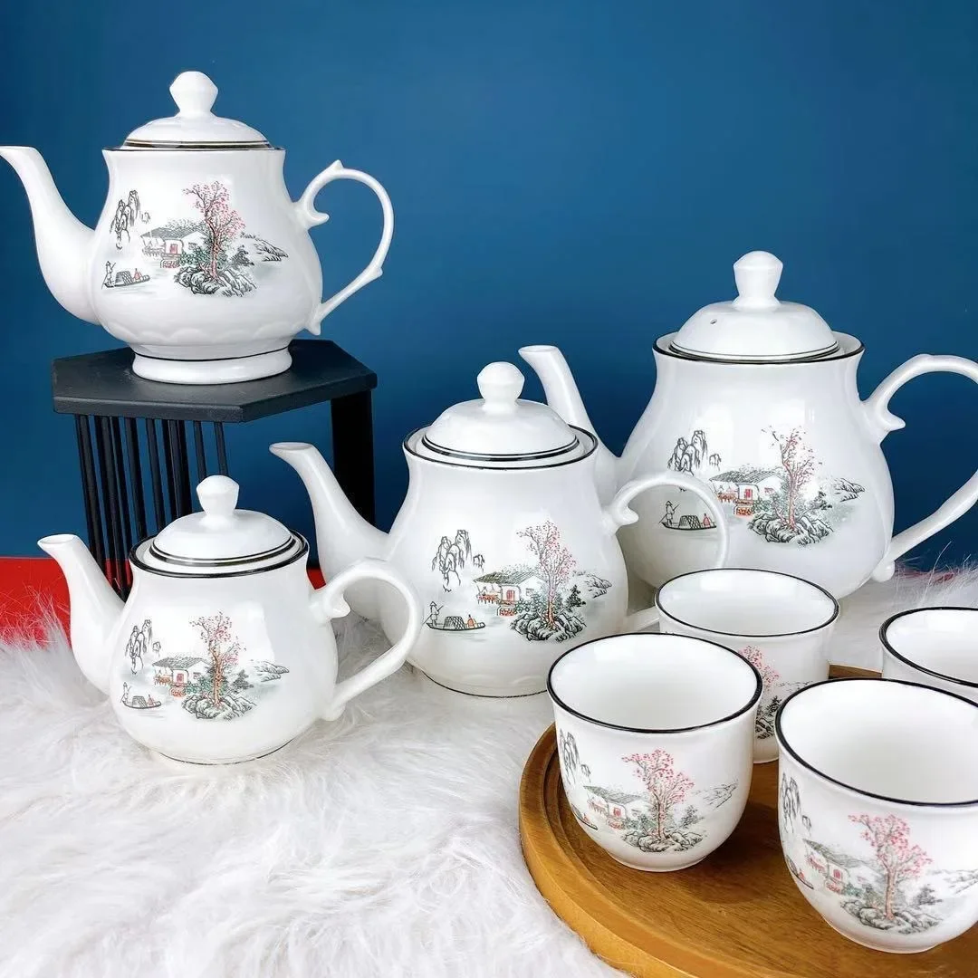 Керамичен чайник Топлоустойчива Филтър керамичен чайник Ароматизирани чайник за чай кунг-фу Студен чайник за чай Домакински чайник