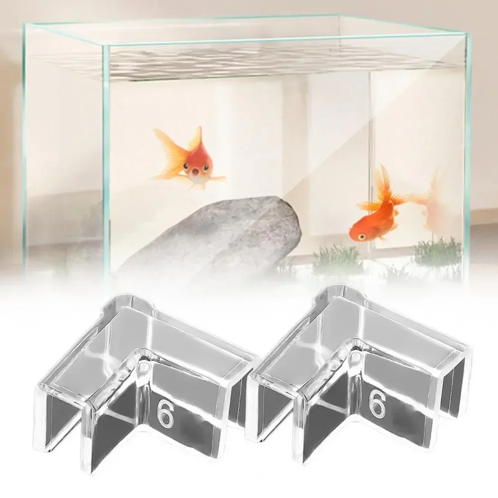 Прозрачен Аксесоар Запазва Дебели Триъгълни Шапки Аквариуми Протектори за аквариуми Плътно Прилепнали Защитни 4шт Ъглови защитни рибки от PVC