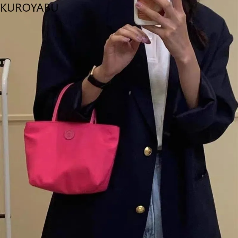 Найлонови Дамски чанти с горната дръжка, Японски Сладки Луксозни Дамски чанти, Корейски Мини-Студентски чанти Bolsos Para Mujeres Tendencia 2024