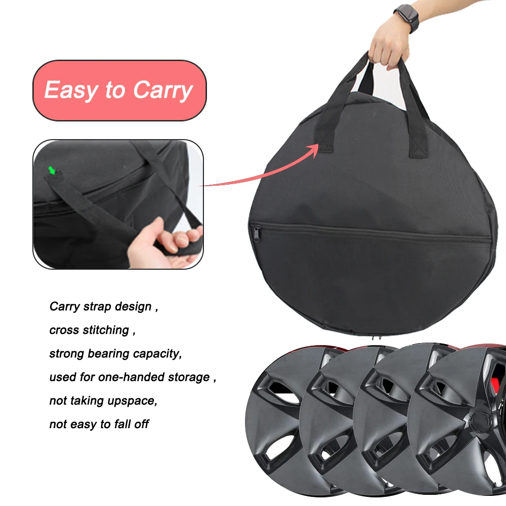 Калъф за колела и Чанта за носене Protctor за Tesla Model 3 Чанта за съхранение на капаци на колелата чанта за съхранение от плат Оксфорд Преносим