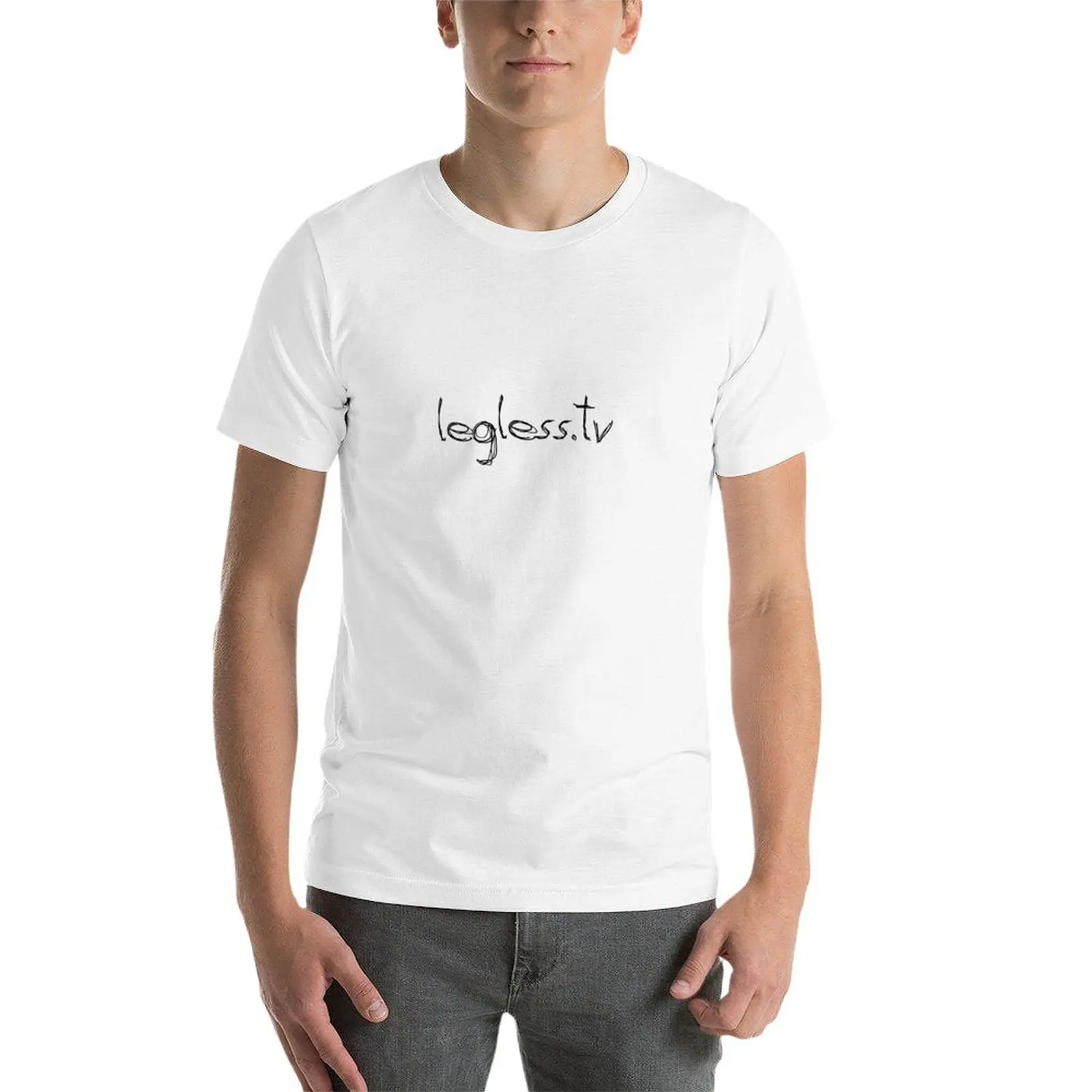 Новост legless.tv мъжка Тениска, тениска за момчета, лятна тениска с графичен дизайн, мъжки ризи с графичен дизайн, опаковка