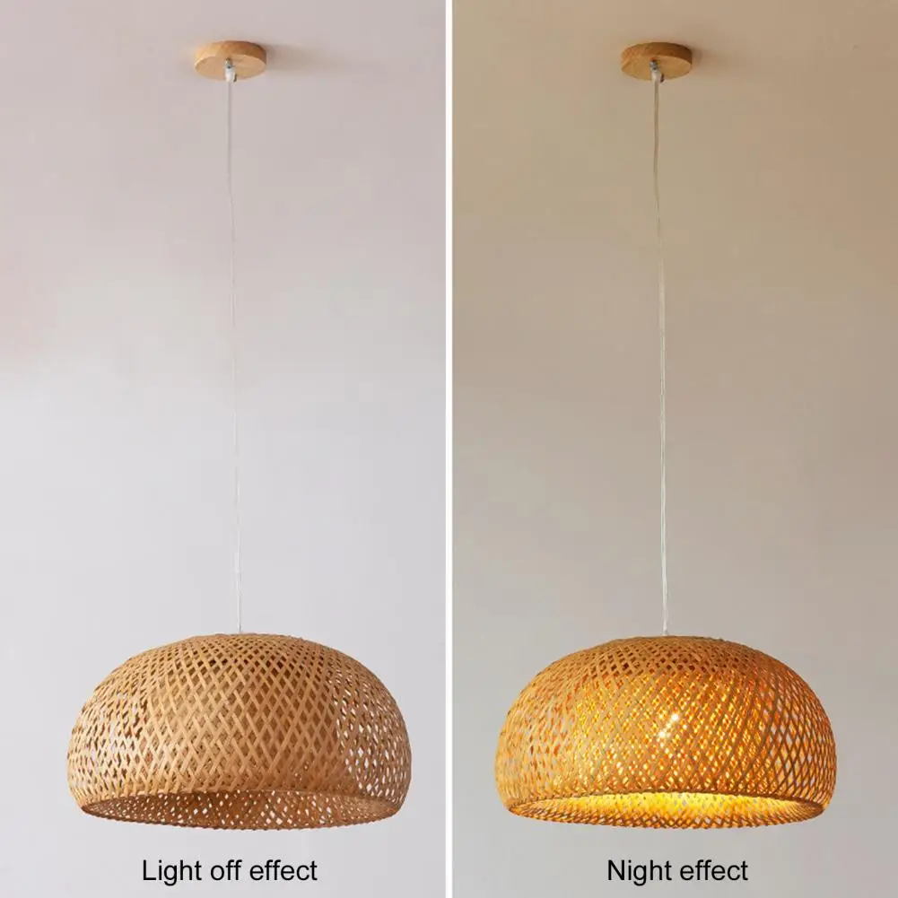 30 см. бамбук лампа, еко лампа за тавани, полилеи, Естествено декоративно подвесное осветление, Разменени лампа за полилеи