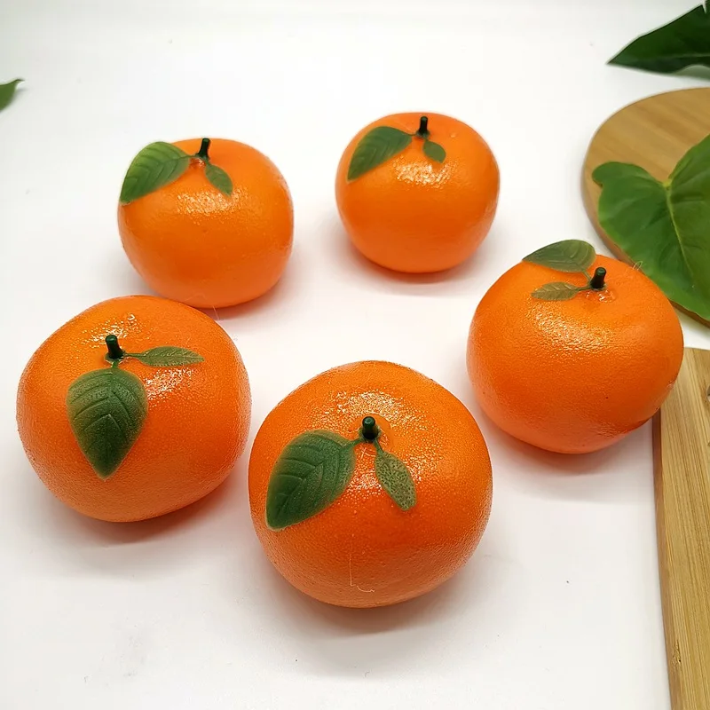 Фалшиви мандарини, изкуствени портокали, Имитации на плодове, Реалистични мандарини, модел декор, Преструвайки украшение