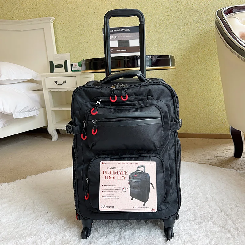 Нов пътен раница на колела от плат Оксфорд, ръчния багаж, лесна багажная количка, чанта за багаж, мъжки куфар на колела