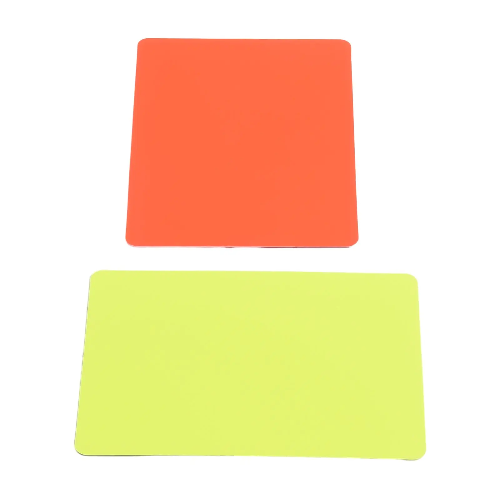 Необходим инструмент на футболен съдия, набор от червени и жълти картони за футболни мачове, издръжлив PVC материал (118 символа)
