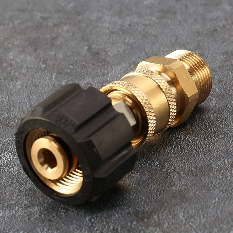 Комплект адаптери за измиване с високо налягане 10X Комплект за бърза връзка от M22 до 1/4 инча, комплект за бърза връзка от M22 от 14 мм до 1/4 инча