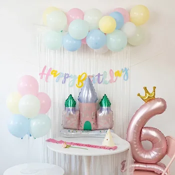 1-9 Броя на 42-инчови балони за рождения ден, аксесоари за парти, crown, поставка за рожден ден, балони, декорация на сватби, партита за бебе, декор