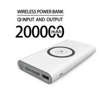 100 0000 ма безжичен powerbankbidirectional fast charging power bank преносимо зарядно C-type външна батерия е подходяща за iPhone