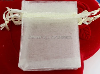 100 бр./лот подаръчен пакет от органза CBRL, за сватбен подарък, перлена опаковка, различни цветове, индивидуални размери, на едро