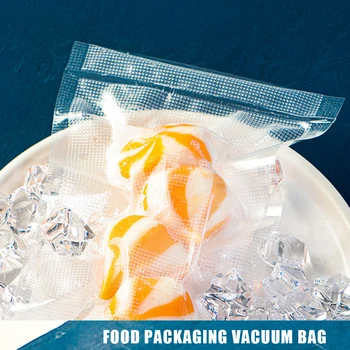 100шт Вакуум опаковане на пакети с дебели релефни 6x10 инча за хранителни продукти, вакуумни торби за фризера търговски клас за съхранение на готови ястия
