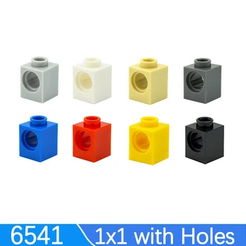 100шт тухли монтаж Particles 6541 1x1 с дупки обемни строителни блокове на Технически подробности забавни играчки за деца, съвместими с DIY