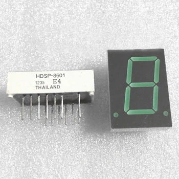 2 елемента HDSP-8601 0,8-инчов Зелен 7-сегментен led дисплей, Цифров телефон с общ анод 18 контакти