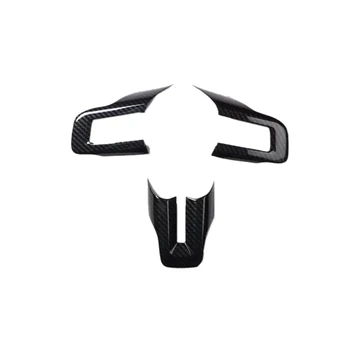 2X Въглеродни Влакна ABS Интериора на Автомобила Отрежете Капака на Волана Корнизи Стайлинг Автомобил За Ford Mustang 2015-2020