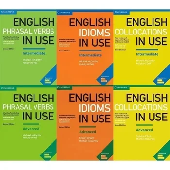 3 Книги Cambridge English Цветен печат Английски речник на използваните ФРАЗА / ИДИОМ / ГЛАГОЛИ