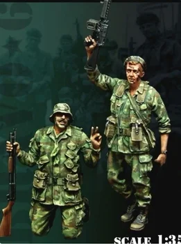 35196 Фигурка от смола на американския войник на Виетнамската война Неокрашенная В Разглобено вид 1:35