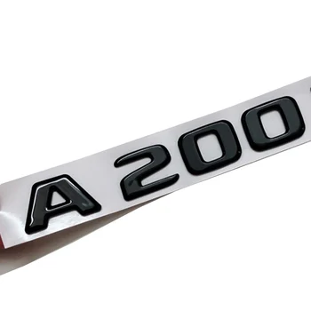 3D ABS Гланц Черни Букви на Колата Стикер Върху Иконата на Задния Багажник A200 4MATIC Емблемата на Стикер За Mercedes A200 W176 W177 Аксесоари С Логото на
