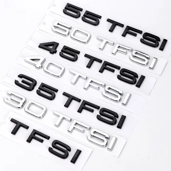 3D Хромирани Букви Колата Емблема на Багажника на Иконата на Стикер За Лого на Audi A1 A3 A4 A5 A6 A7 Q3 Q5 Q7 TT 30 35 40 45 50 55 Аксесоари TFSI