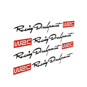 4шт Етикети На Дръжките на Автомобила WRC Rally Racing В Ивицата Автомобилни Стикери, Винил за camry kia sorento на kia sportage ssangyong kyron outlander h