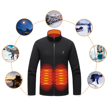 9 Зони с подгряване, палто с подгряване на мълния, USB зареждане, якета, отопляем басейн, палта, топъл пуловер, отопляем басейн, 3 прехвърляне на температурата за отдих