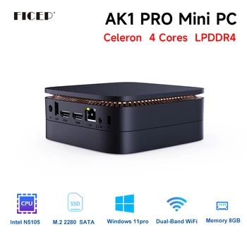 Ficep AK1 Pro Мини-КОМПЮТЪР на Windows 11 Intel Celeron N5105 DDR4 8 GB ОТ 128 GB, 256 GB SSD WIFI Windows 10 Геймерский компютър PK Beelink minipc