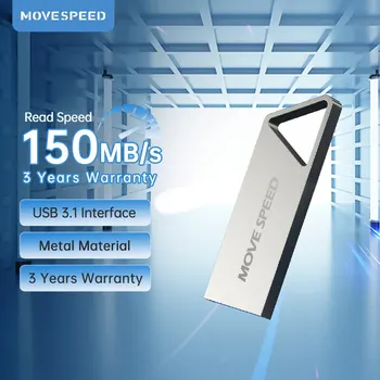 MOVESPEED USB 3,1 Флаш Памет 150 MB/s. Високоскоростна Флаш-Памет и 128 GB 64 GB 32 GB Стик Мини Преносим USB-Диск за Преносим КОМПЮТЪР