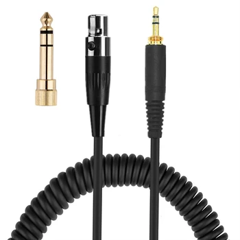 Mini XLR 3-Пинов кабел за Удължаване на Пружинен Кабел 6,35 мм за AKG K141 K171 K175 K181 K240 K240S K271 K271s MKII Зво
