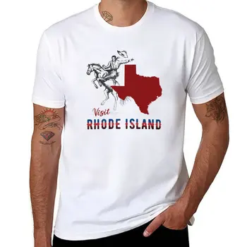 New Visit Rhode Island (грешен щата) Тениска от Тексас, черни тениски, дрехи от аниме, бързосъхнеща риза, реколта тениска мъжка тениска