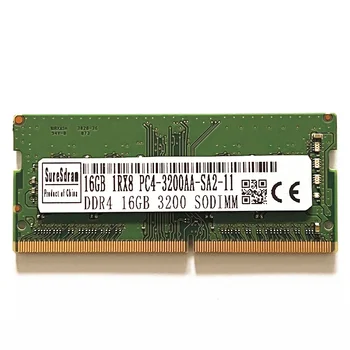 SureSdram ddr4 16 gb, 3200 Mhz Памет за лаптоп 16 GB 1RX8 PC4-3200AA-SA2-11 Оперативна памет DDR4 sodimm памет