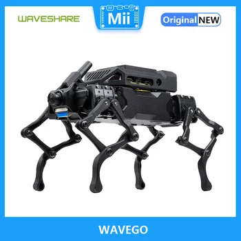 Waveshare WAVEGO, Бионический робот, подобен на Куче, с 12-кратно резолюция, софтуер с Отворен код за ESP32 и PI4B, откриване на лица, проследяване на цвят.