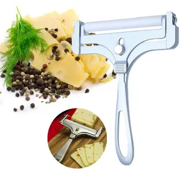 Алуминиева регулируема ренде за рязане, алуминиев фреза за масло, Здрав, спестявайки време Регулируема ножовка за рязане на сирене, с незалепващо покритие