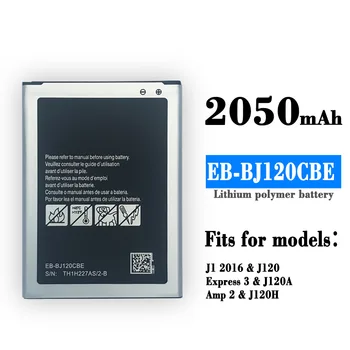 Батерия EB-BJ120CBE за Samsung Galaxy J1 (2016) J120 J120F J120A J120T J1 версия Express 3 2050mAh EB BJ120CBE + НОМЕР за проследяване