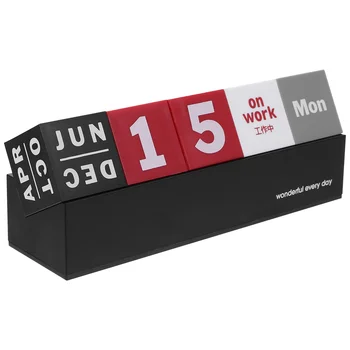 Блок настолен календар, Вечен настолен Календар, Настолен календар, Месечен блок, Календар за масата, бюрото, за офиса, за дома плот