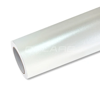 Висококачествена метална сатен бял винил фолио satin white металик Wrap film pearl white metal гаранция за качество от 5 м/10 м/18 м