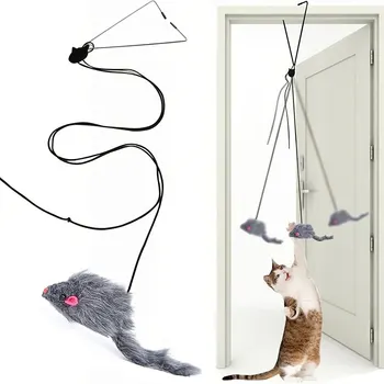 Вратата се подвесная играчка за котки, снимающая стрес, Подвесная играчка за всекидневната, окачен коте