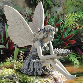Градински Статуи и скулптури Митичната Статуя на Феите Красива Украса Скулптура на Ангел Градинско Изкуство Външно Украса на закрито