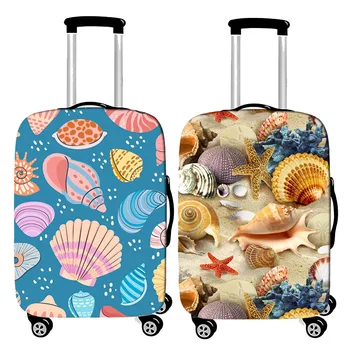 Дебели еластичен калъф за багаж Trend 5D Beach Shell, чанта за багаж, Аксесоари за пътуване, подходящ за носене за куфара 19-32 инча, калъф Прахоустойчив