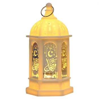 Декоративен фенер в ретро стил, настолна лампа-фенер с висящ пръстен за централната украса на зимна сватба
