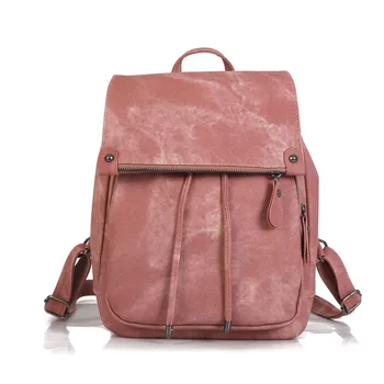 Жена случайни раница от мека кожа, модерна чанта през рамо, ретро дизайн училищна чанта за момичета, пътни обикновена раници 2023 Година на Издаване