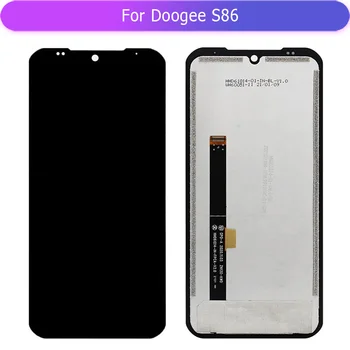 За Doogee S86 Пълен LCD дисплей, сензорен екран, пълен стъклен дигитайзер в събирането, ремонт на мобилен телефон, за подмяна на