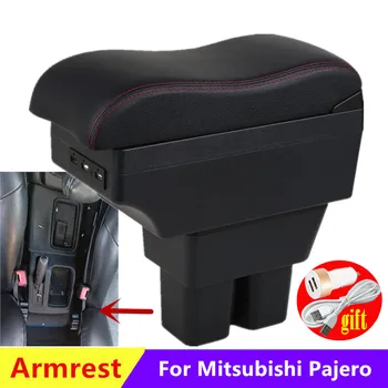 За Mitsubishi Pajero Кутия за оръжие За Mitsubishi Pajero Pinin кутия за автомобилни подлакътници Кутия за съхранение на Вътрешна Модернизация на USB Аксесоари за Автомобили