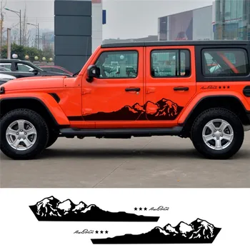 За jeep всички серии Wrangler ръководство free man безплатна светлинна стикер на вратата и стикер на колата с цветен модел