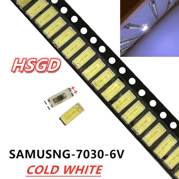 За ремонт Samsung LCD телевизор led подсветка на Артикул лампа SMD светодиоди 7030 6V Студена бяла светлина 2000 бр./лот излъчващите диоди