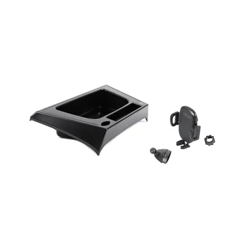 Закопчалка за телефон за Jeep Wrangler JK 2012-2017, системен комплект с множество елементи за телефон, инструмент тава, чекмедже за съхранение, системен комплект