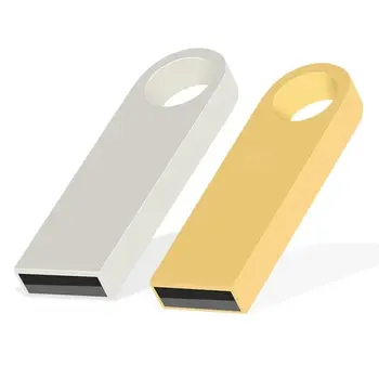 Златен USBфлэш-памет от 64 GB Мини-диск Водоустойчива Метална карта памет Творчески и Бизнес подаръци на Устройство за съхранение на данни, U Диск
