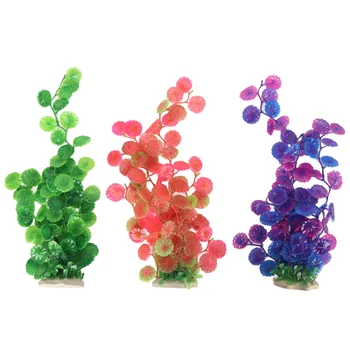 Изкуствени растения аквариум, украса от неувядающих аквариумни изкуствени растения, Мек интерактивен реалистичен пластмаса за риба