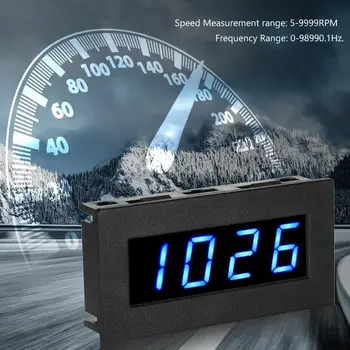 Измерване на честота на въртене на двигателя на автомобила, оборотомер мотоциклет, 4 цифрови led оборотомер, измерване на честотата на въртене, m скорост