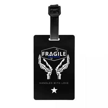 Изработена по поръчка багажная етикет Fragile Express с карта с име, защитен стикер за екшън-игра Death Stranding, идентификация стикерът за пътна чанта-куфар