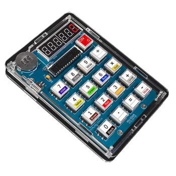 Калкулатор САМ Kit Микроконтролер Abs 51 Домашно Цифров калкулатор тръби, електронен Учебен комплект за заваряване на печатни платки