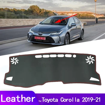 Кожена нескользящий подложка за защита от слънцето на таблото за Toyota Corolla E210 210 2019 2020