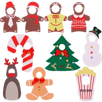 Коледно облекло Безвредни Плат Коледна Кукла Аксесоари за детски играчки, Аксесоари за стелажи за кукли Elf Подарък, Детски Играчки, Евтини стоки